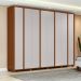 Guarda-Roupa Casal com Pés Ergon 8 Portas 6 Gavetas Frassino e Off White