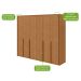 Guarda-Roupa Casal com Pés Imperatore 6 Portas 8 Gavetas Amêndoa Clean