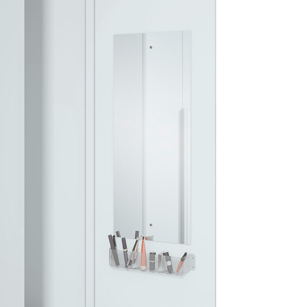 Guarda-Roupa Casal com Pés Imperatore 6 Portas 8 Gavetas Branco
