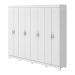 Guarda-Roupa Casal com Pés Serenata 8 Portas 6 Gavetas Branco