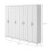 Guarda-Roupa Casal com Pés Serenata 8 Portas 6 Gavetas Branco