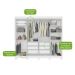 Guarda-Roupa Casal com Pés Serenata 8 Portas 6 Gavetas Branco