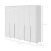 Guarda-Roupa Casal com Pés e Sapateiro Imperatore 6 Portas 6 Gavetas Branco