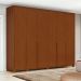 Guarda-Roupa Casal com Pés e Sapateiro Imperatore 6 Portas 6 Gavetas Frassino