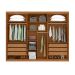Guarda-Roupa Casal com Reflecta Suavitá 6 PT 6 GV Amêndoa Clean