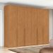 Guarda-Roupa Casal com Sapateiro Imperatore 6 Portas 6 Gavetas Amêndoa Clean