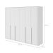 Guarda-Roupa Casal com Sapateiro Imperatore 6 Portas 6 Gavetas Branco