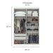 Guarda-Roupa Solteiro Alonzo 4 PT 2 GV Branco