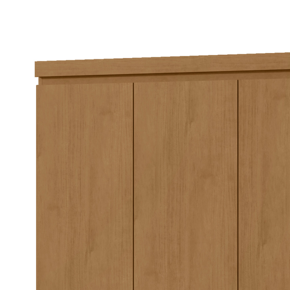 Guarda-Roupa Solteiro Alonzo 4 Portas 2 Gavetas Amêndoa