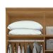 Guarda-Roupa Solteiro Alonzo 4 Portas 2 Gavetas Amêndoa