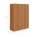 Guarda-Roupa Solteiro Loop 4 Portas 3 Gavetas Amêndoa Clean