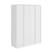 Guarda-Roupa Solteiro Loop 4 Portas 3 Gavetas Branco