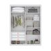 Guarda-Roupa Solteiro Loop 4 Portas 3 Gavetas Branco