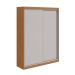 Guarda-Roupa Solteiro Quadrix 2 Portas 2 Gavetas Amêndoa Clean e Off White