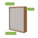 Guarda-Roupa Solteiro Quadrix 2 Portas 2 Gavetas Amêndoa Clean e Off White