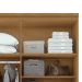 Guarda-Roupa Solteiro com Espelho Alonzo 4 Portas 2 Gavetas Amêndoa e Branco