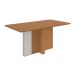 Mesa de Jantar Retangular com Tampo MDF Astrid Amêndoa Clean e Off White 170 cm