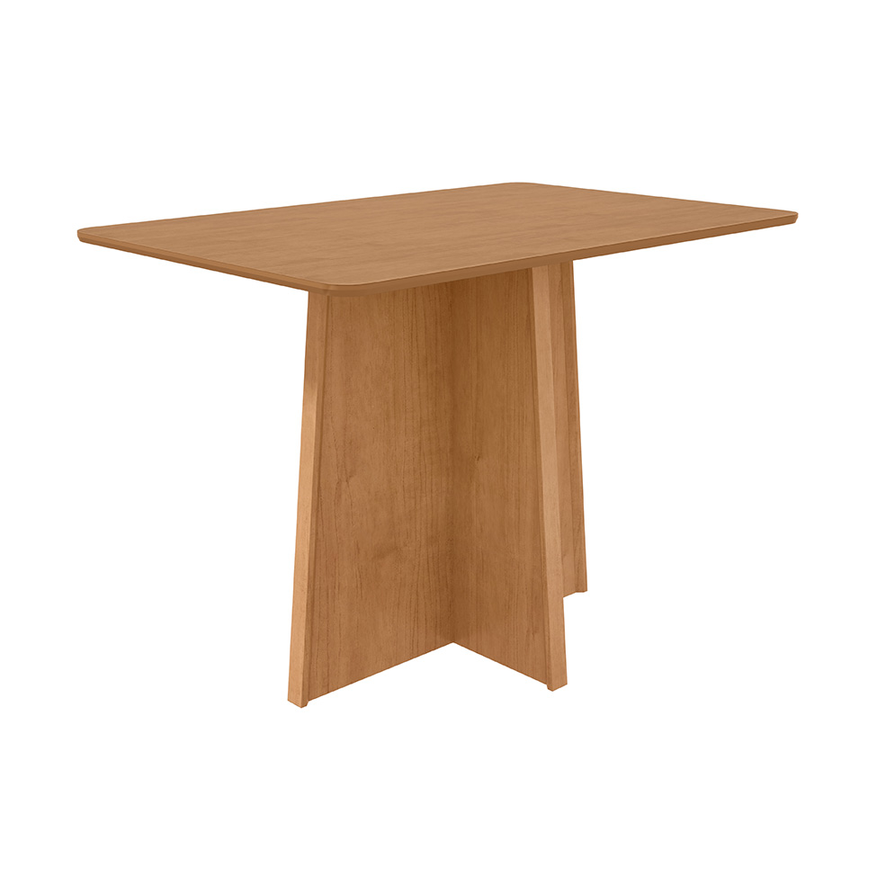 Mesa de Jantar Retangular com Tampo MDF Celebrare Amêndoa Clean 120 cm