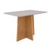 Mesa de Jantar Retangular com Tampo MDF Celebrare Amêndoa Clean e Off White 120 cm