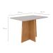 Mesa de Jantar Retangular com Tampo MDF Celebrare Amêndoa Clean e Off White 120 cm