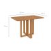 Mesa de Jantar Retangular com Tampo MDF Tessera Amêndoa Clean 120 cm