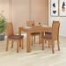 Mesa de Jantar Retangular com Tampo MDP Athenas Amêndoa Clean 120 cm