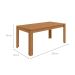 Mesa de Jantar Retangular com Tampo MDP Athenas Amêndoa Clean 180 cm