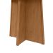Mesa de Jantar Retangular com Tampo de Vidro Celebrare Maxi Amêndoa Clean e Off White 120 cm