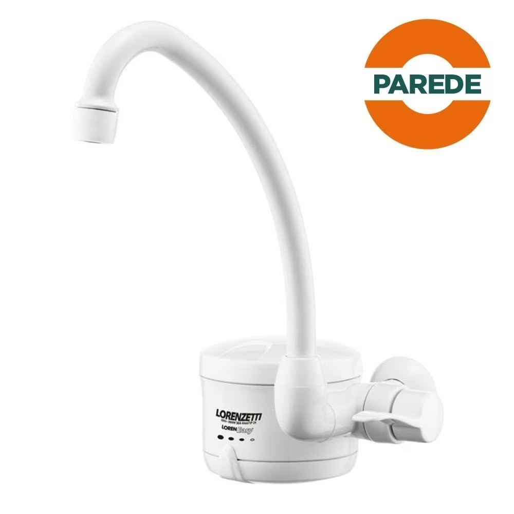 Torneira Elétrica de Parede Lorenzetti Easy, 4 Temperaturas, 4800 Watts, 220 Volts
