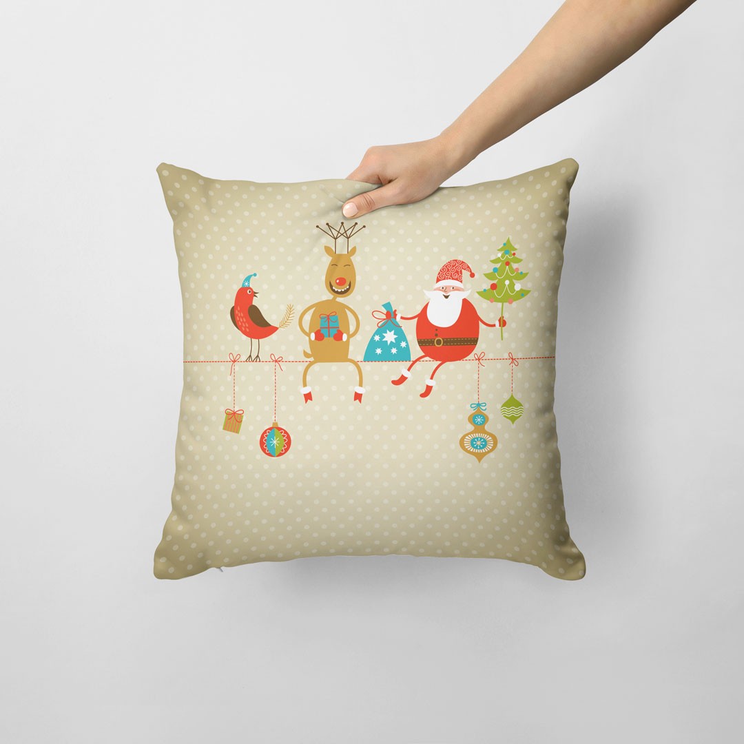 Kit 2 Capas para Almofadas Decorativas Cute Noel