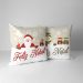 Kit 2 Capas para Almofadas Decorativas Feliz Natal