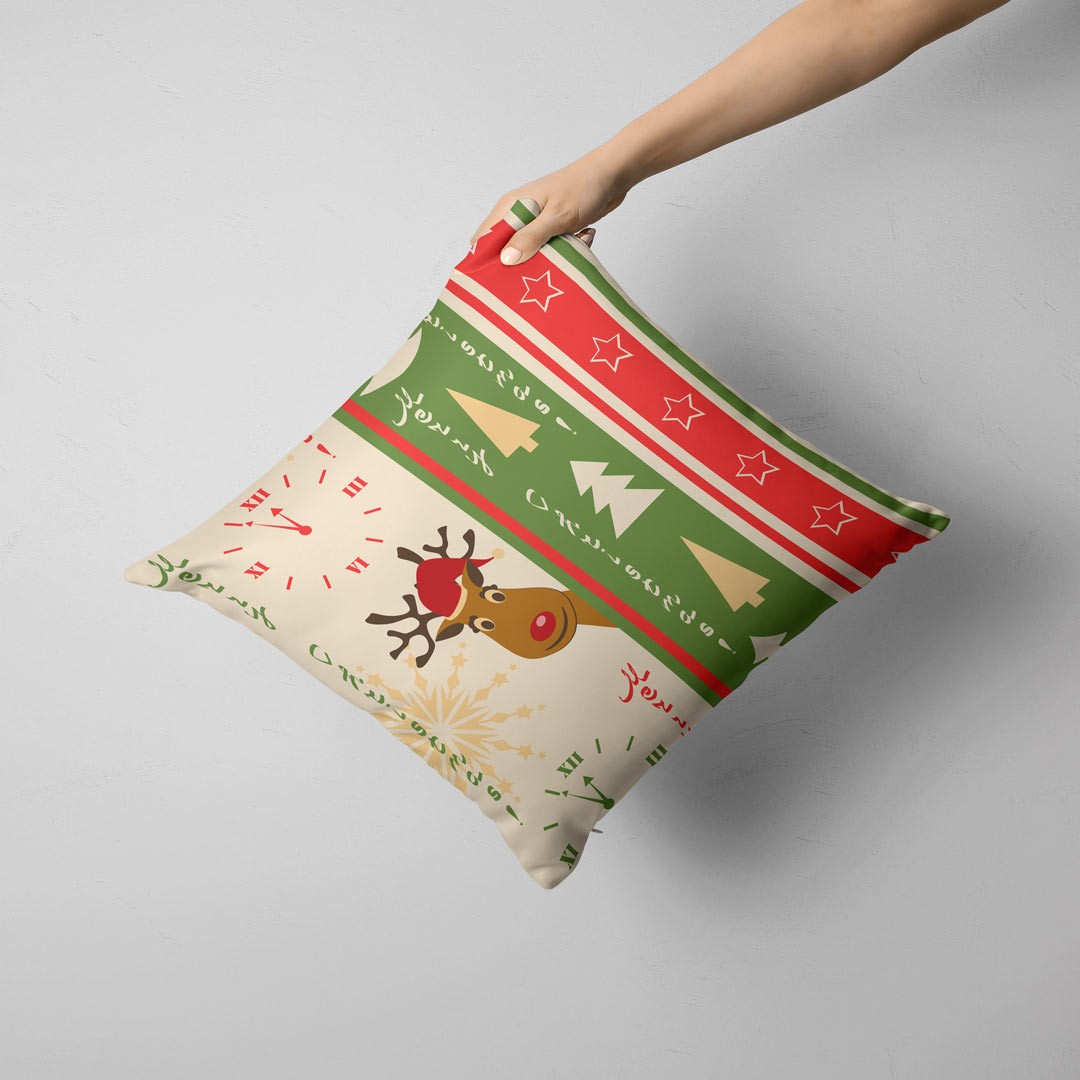 Kit 2 Capas para Almofadas Decorativas Merry Christmas