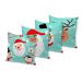 Kit 4 Almofadas Decorativas Marry Christmas Ho Ho Ho