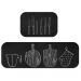 Kit Tapete de Cozinha 2 peças Black Utensílios