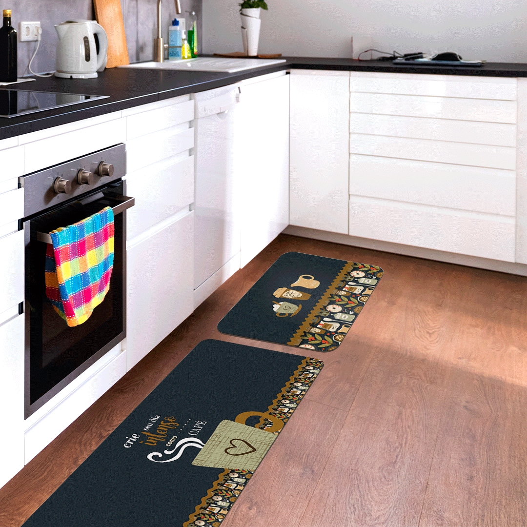 Kit Tapete de Cozinha 2 peças Dia Intenso