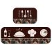 Kit Tapete de Cozinha 2 peças Gastronomic