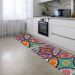 Kit Tapete de Cozinha 2 peças Mandalas Coloridas Único