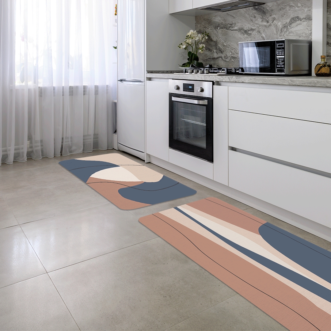 Kit Tapete de Cozinha 2 peças Minimalista Único