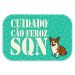 Tapete Decorativo Cuidado Cão Feroz Único