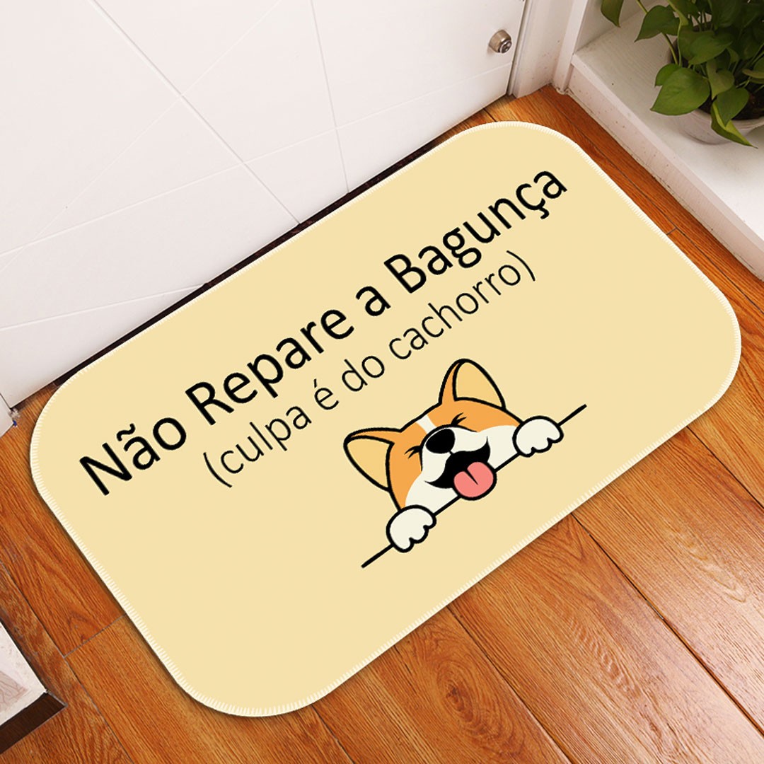 Tapete Decorativo Culpa é do Cachorro Único