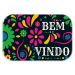 Tapete Decorativo Floral Bem Vindo  Único