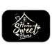 Tapete Decorativo Home Sweet Home em Branco Único
