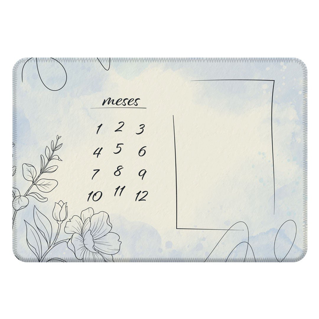 Tapete Mesversário Linhas Floral Único