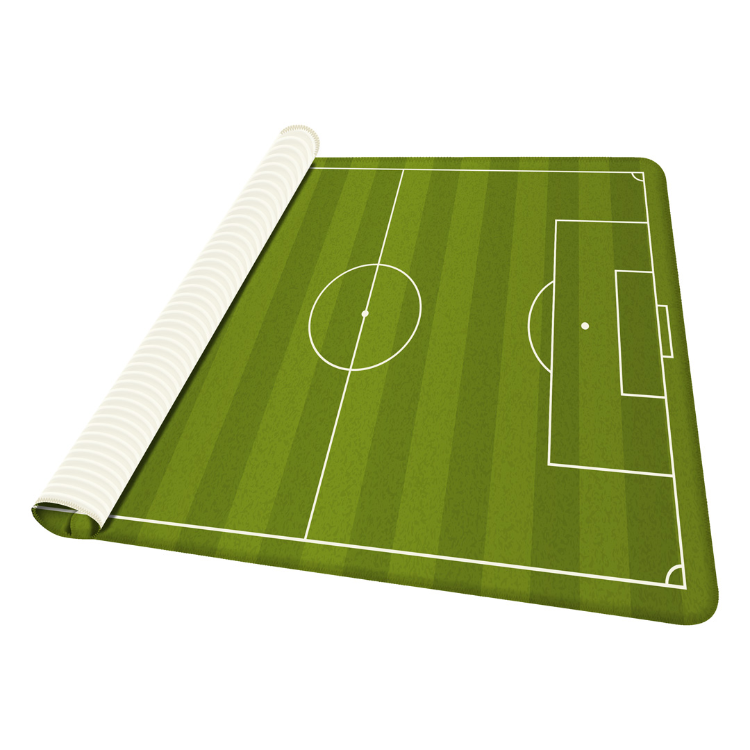 Tapete de Atividades Infantil Campo de Futebol Único 90x125