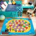 Tapete de Atividades Infantil Tabuleiro Pirata Único 90x125
