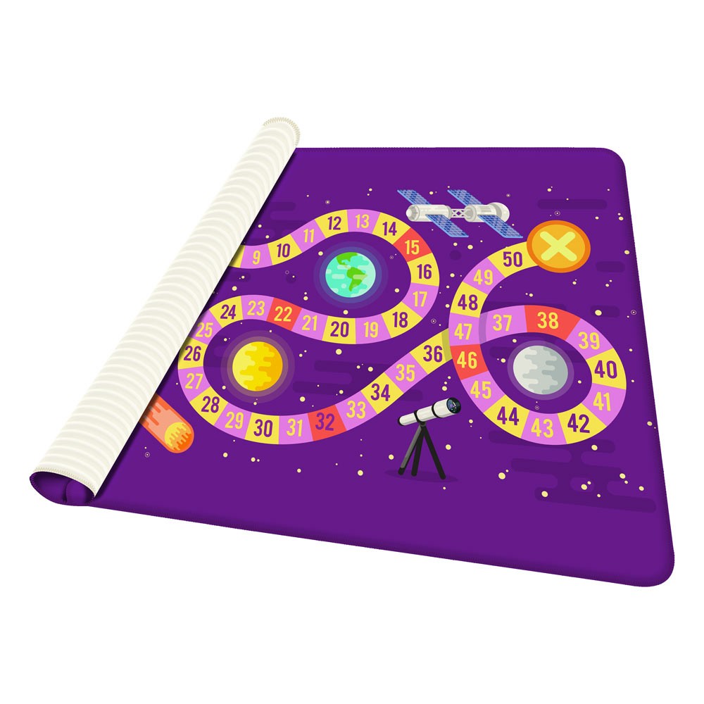 Tapete de Atividades Infantil Tabuleiro Universo Único 90x125