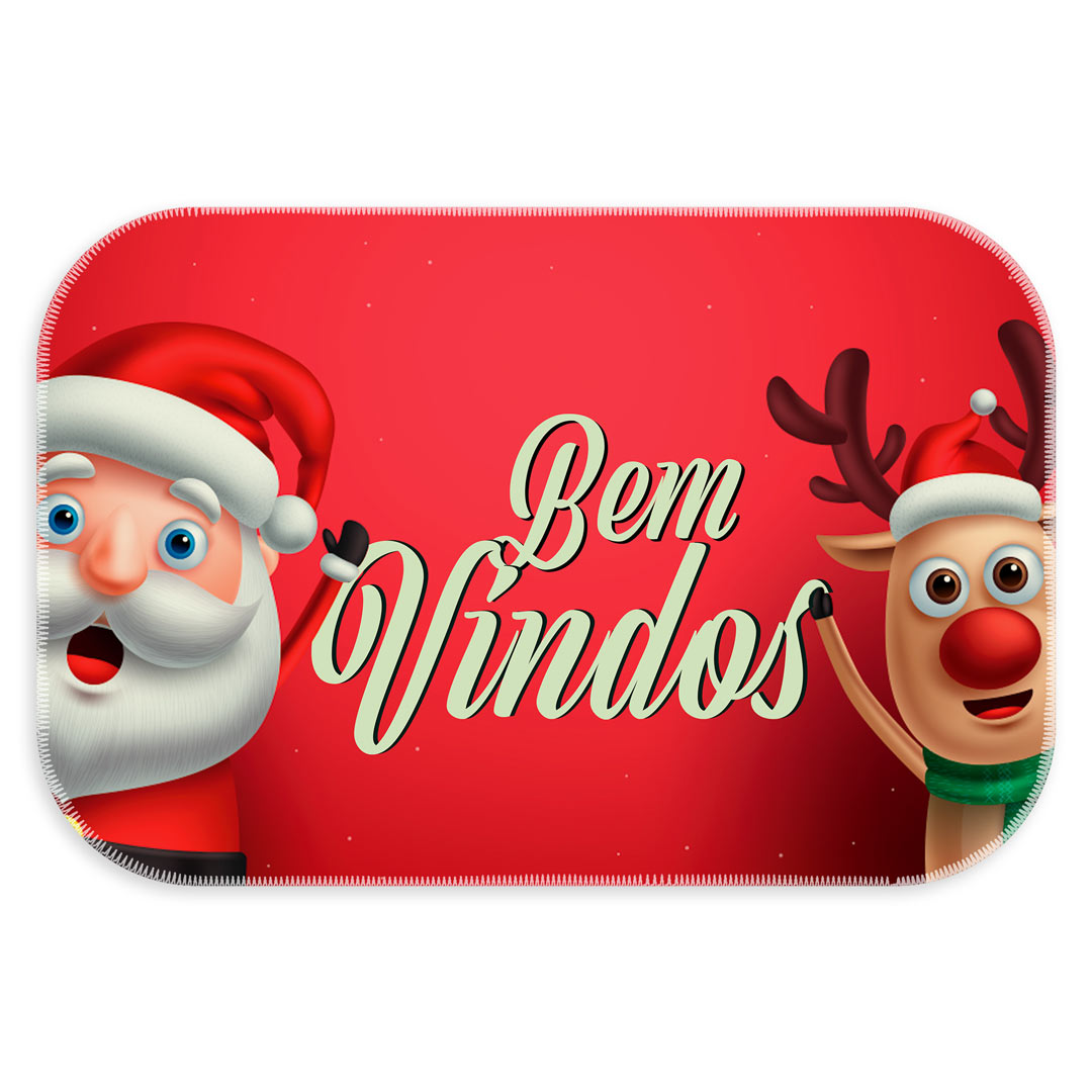 Tapete de Natal para Porta Bem Vindo