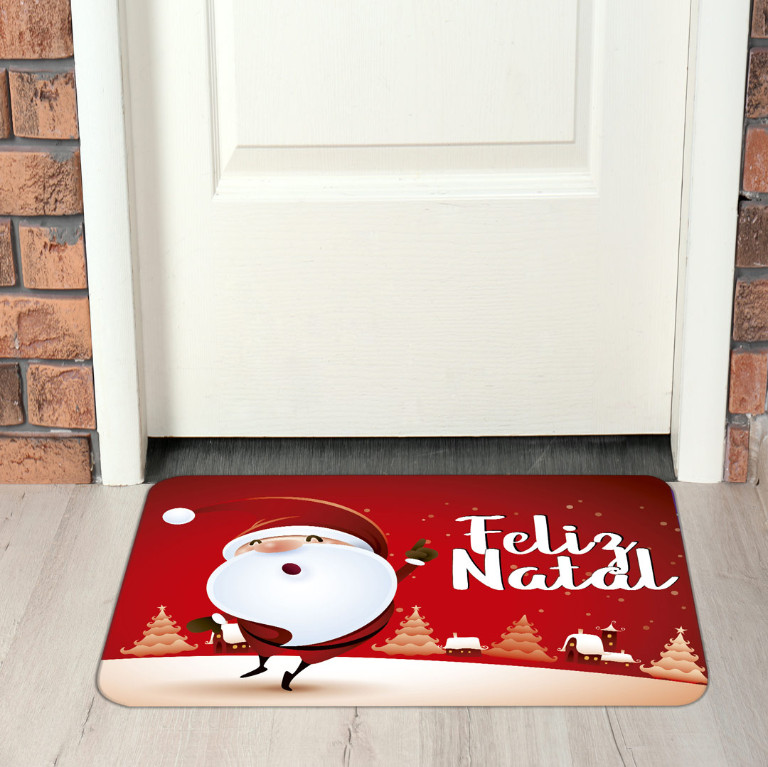 Tapete de Natal para Porta Feliz Natal Feliz
