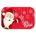 Tapete de Natal para Porta Papai Noel Vermelho