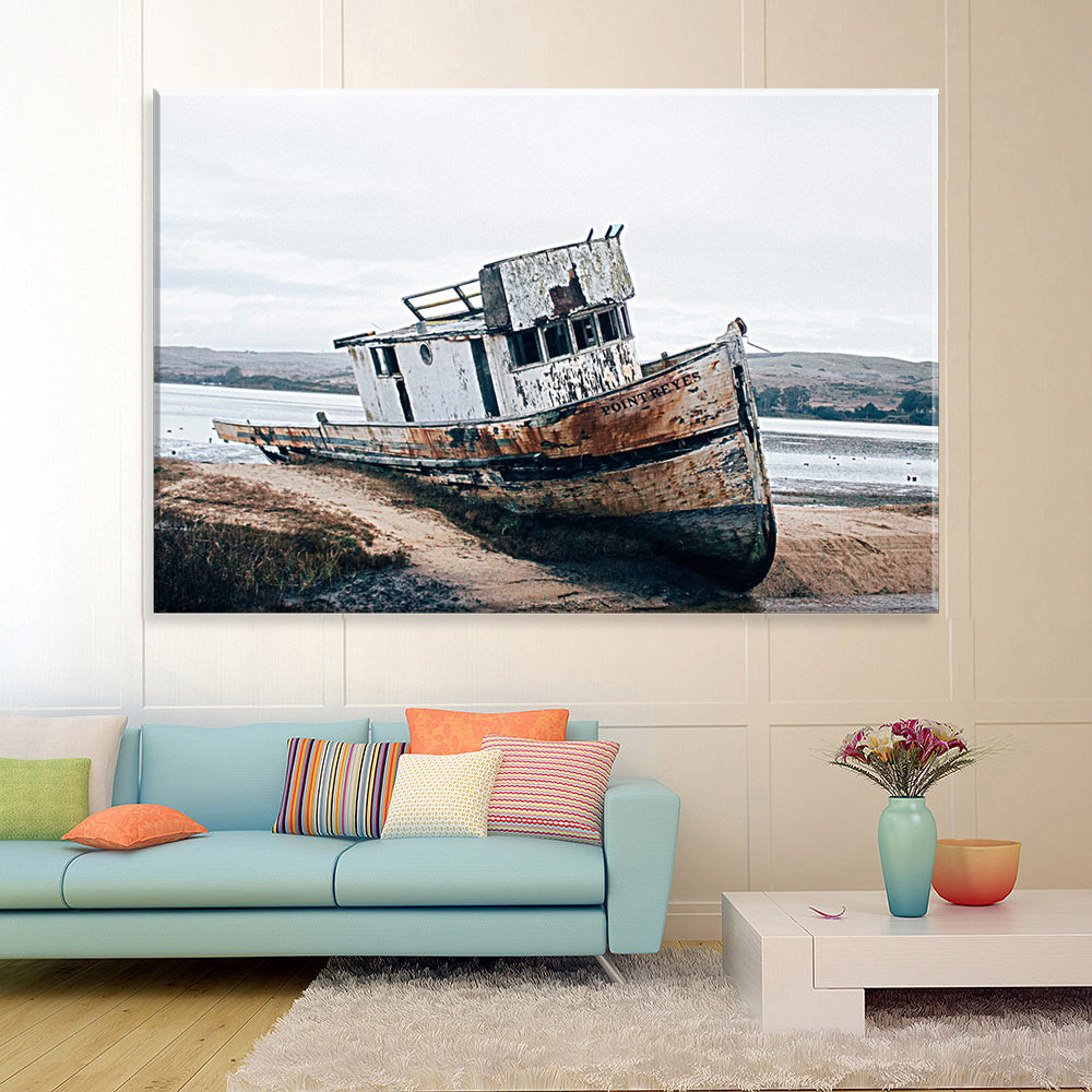 Tela Decorativa em Canvas Barco